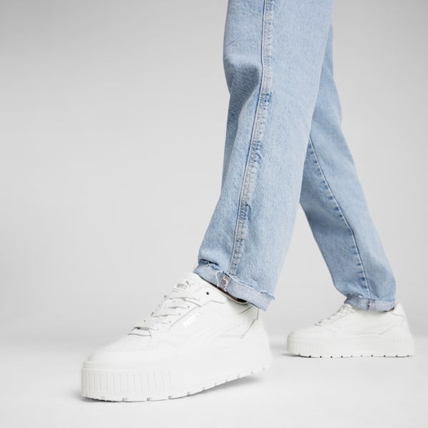Tenis para mujer Karmen II Idol, PUMA White-PUMA White-PUMA Silver, extralarge