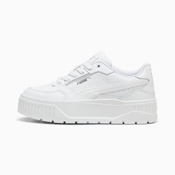 Tenis para mujer Karmen II Idol, PUMA White-PUMA White-PUMA Silver, extralarge