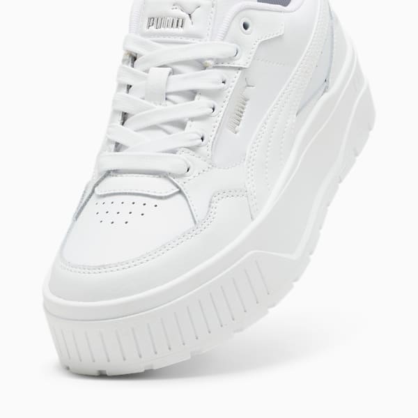 Karmen II Idol Women's Sneakers, PUMA White-PUMA White-PUMA Silver, extralarge