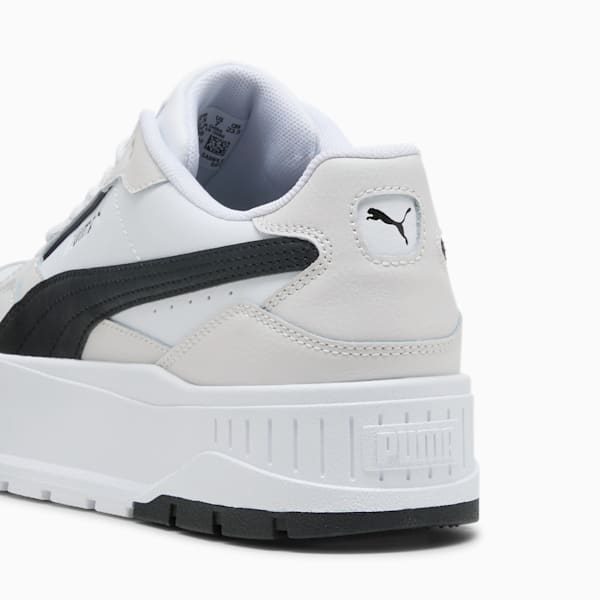 Sneakers Karmen II Idol Femme, PUMA White-PUMA Black-Feather Gray, extralarge