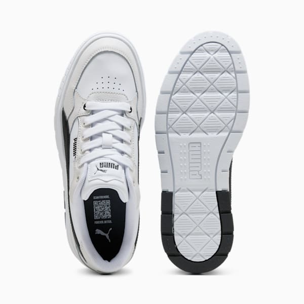 Karmen II Idol Women's Sneakers, PUMA White-PUMA Black-Feather Gray, extralarge