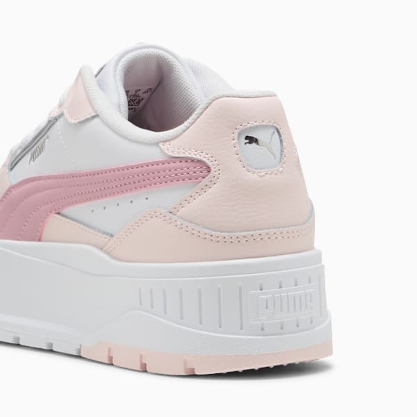 Karmen II Idol Women's Sneakers, PUMA White-Poised Pink-Jasmine Flower, extralarge