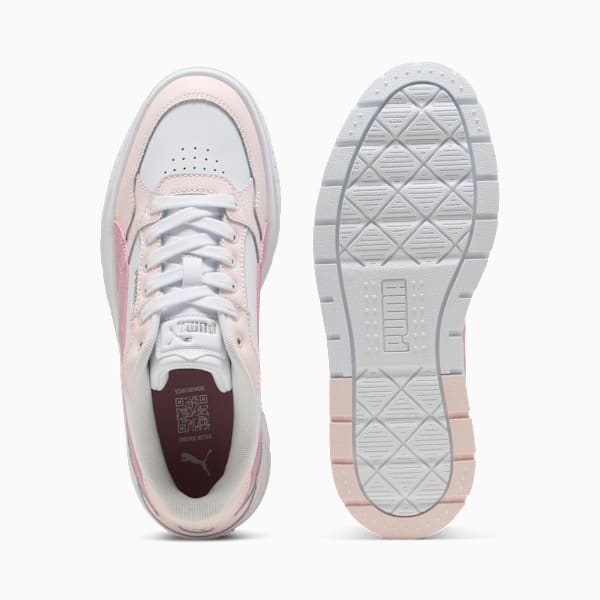 Karmen II Idol Women's Sneakers, PUMA White-Poised Pink-Jasmine Flower, extralarge