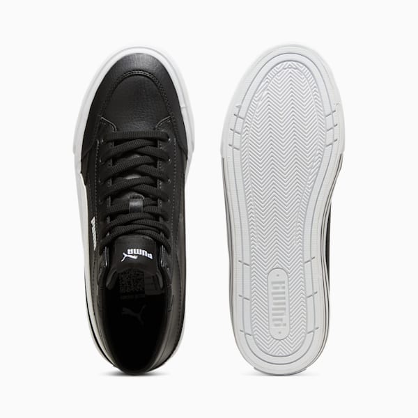 Tenis para hombre Court Classic Vulc Retro C, PUMA Black-PUMA White, extralarge