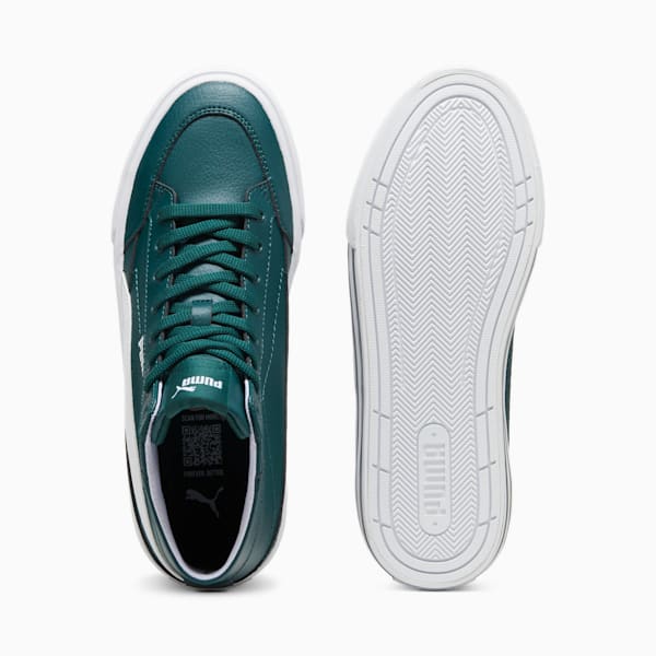 Court Classic Vulc Mid Men's Sneakers, Dark Myrtle-PUMA White, extralarge