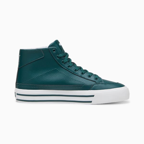 Court Classic Vulc Mid Men's Sneakers, Dark Myrtle-PUMA White, extralarge