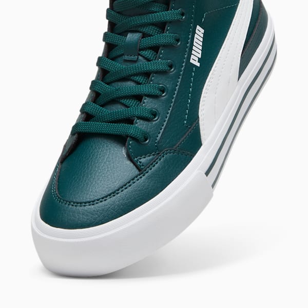 Tenis de cuello medo Court Classic Vulc, Dark Myrtle-PUMA White, extralarge