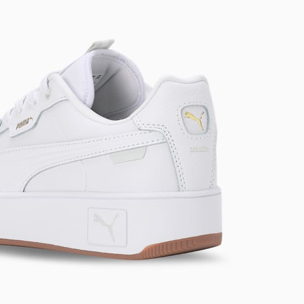 Carina Street Lux Women's Sneakers, PUMA White-PUMA White-PUMA Gold, extralarge-IND