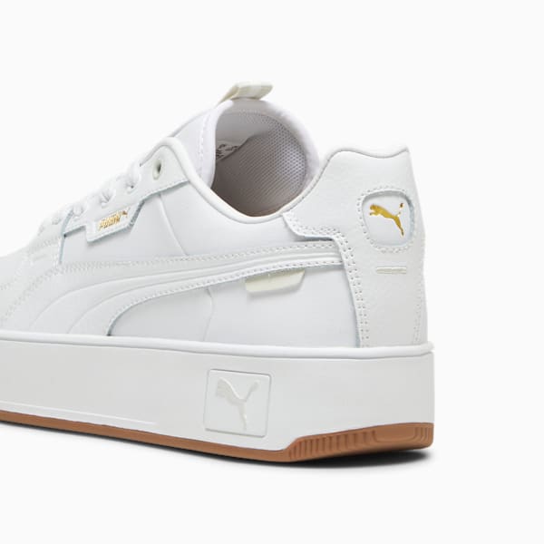Sneakers Carina Street Lux Femme, PUMA White-PUMA White-PUMA Gold, extralarge