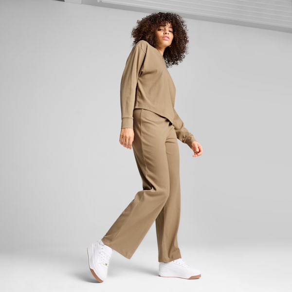Tenis Mujer Carina Street Lux, PUMA White-PUMA White-PUMA Gold, extralarge