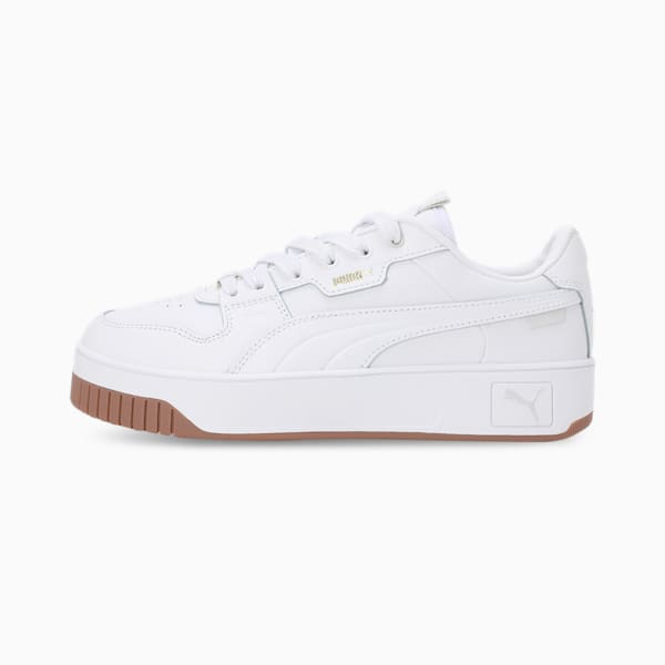 Carina Street Lux Women's Sneakers, PUMA White-PUMA White-PUMA Gold, extralarge-IND