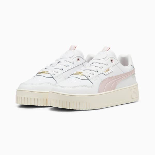 Tenis Mujer Carina Street Lux, PUMA White-Mauve Mist-PUMA Gold, extralarge