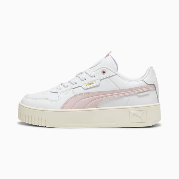 Tenis Mujer Carina Street Lux, PUMA White-Mauve Mist-PUMA Gold, extralarge