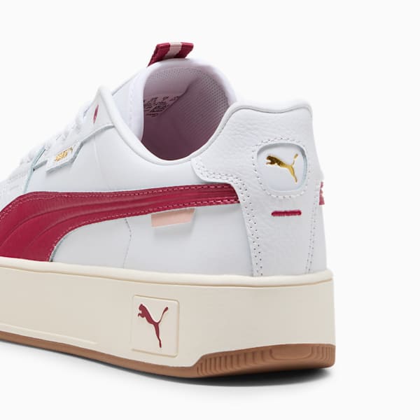 Tenis Mujer Carina Street Lux, PUMA White-Port-PUMA Gold, extralarge