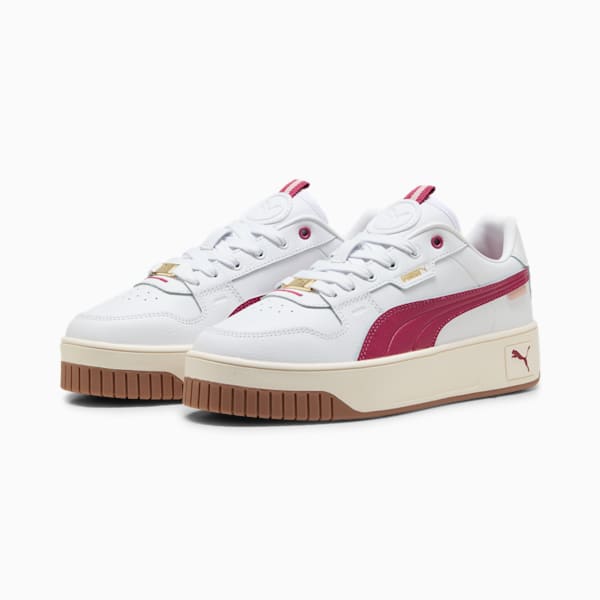 Carina Street Lux Sneakers Women, PUMA White-Port-PUMA Gold, extralarge
