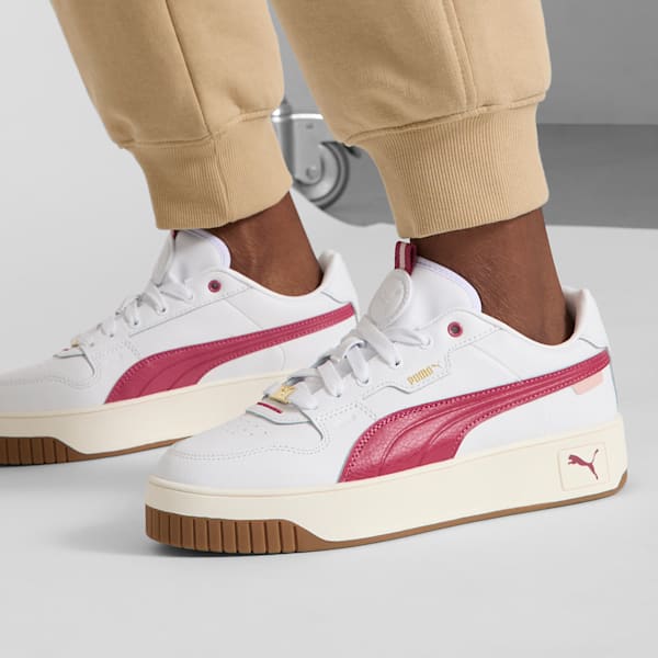 Tenis Mujer Carina Street Lux, PUMA White-Port-PUMA Gold, extralarge
