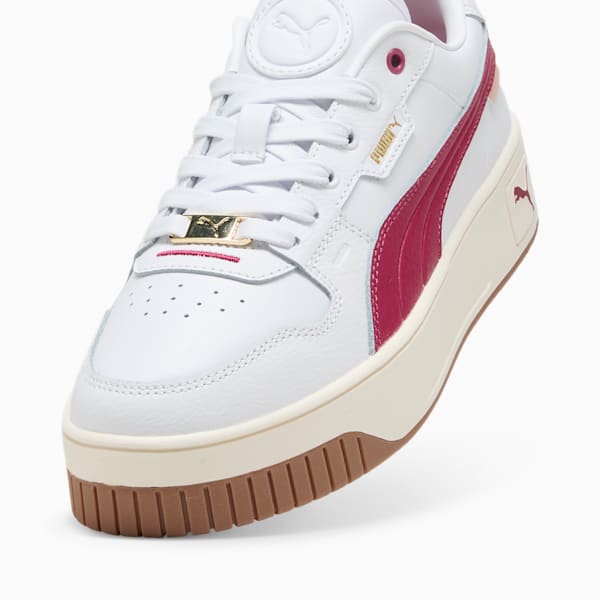 Tenis Mujer Carina Street Lux, PUMA White-Port-PUMA Gold, extralarge