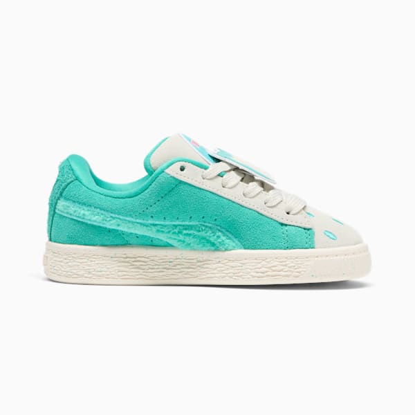 PUMA x SQUISHMALLOWS Suede XL Winston Little Kids' Sneakers, Warm White-Alpine Snow-Elektro Pool, extralarge