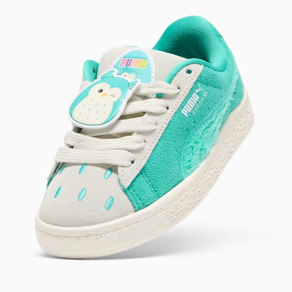 PUMA x SQUISHMALLOWS Suede XL Winston Little Kids' Sneakers, Warm White-Alpine Snow-Elektro Pool, extralarge