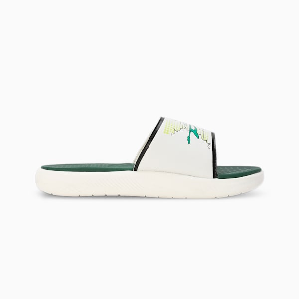 Softride Super Men's Slides, Vine-Warm White-Pure Green, extralarge-IND