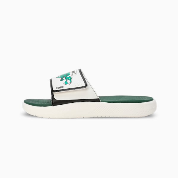 Softride Super Men's Slides, Vine-Warm White-Pure Green, extralarge-IND