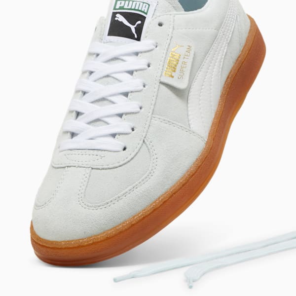 Super Team Suede Sneakers, Бананки черные Puma, extralarge