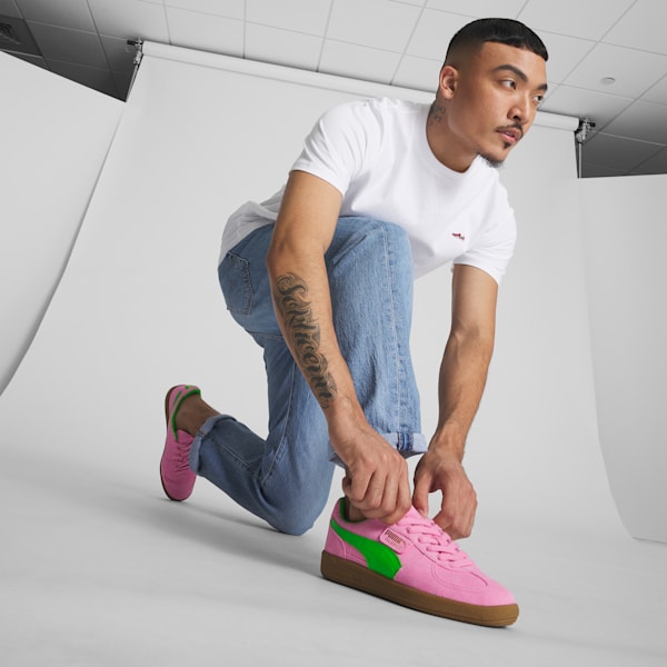 Tenis Palermo, Pink Delight-PUMA Green-Gum, extralarge