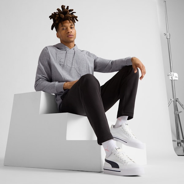 Court Classic Vulc Formstrip SL Men's Sneakers, PUMA White-New Navy-Vapor Gray, extralarge