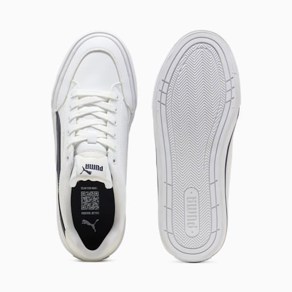 Tenis Court Classic Vulc Formstrip SL para hombre, PUMA White-New Navy-Vapor Gray, extralarge