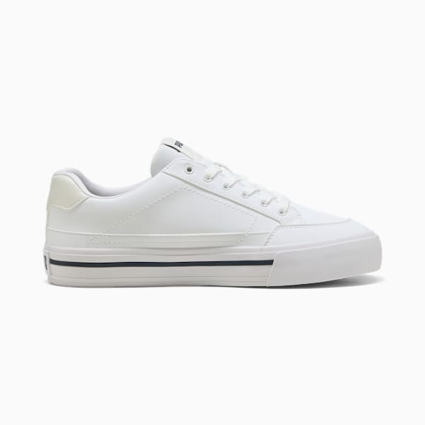 Tenis Court Classic Vulc Formstrip SL para hombre, PUMA White-New Navy-Vapor Gray, extralarge
