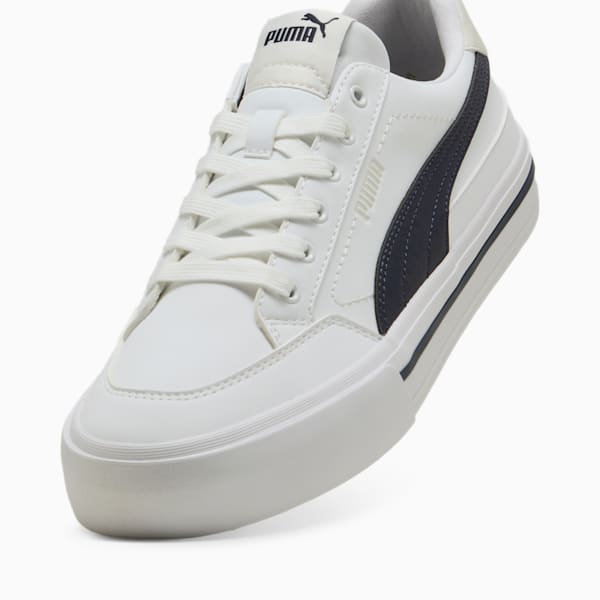 Court Classic Vulc Formstrip SL Men's Sneakers, PUMA White-New Navy-Vapor Gray, extralarge