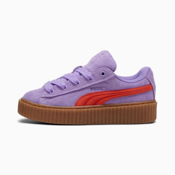 FENTY x PUMA Creeper Phatty Big Kids' Sneakers, Lavender Alert-Burnt Red-Gum, extralarge