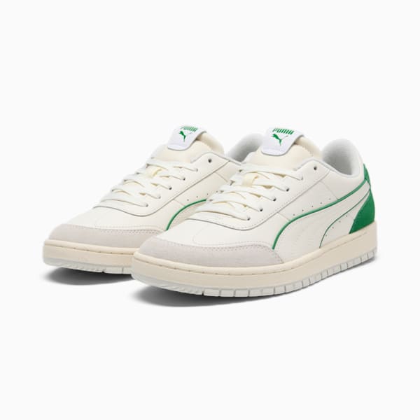 Premier Court Archive Men's Sneakers, Warm White-Archive Green, extralarge