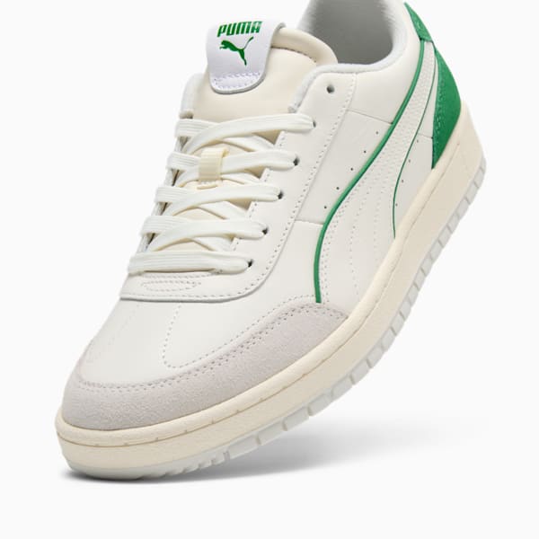 Puma Pele Brasil Tennis Shoes Mens 8 White Green Leather Lace Up Soccer  Casual 