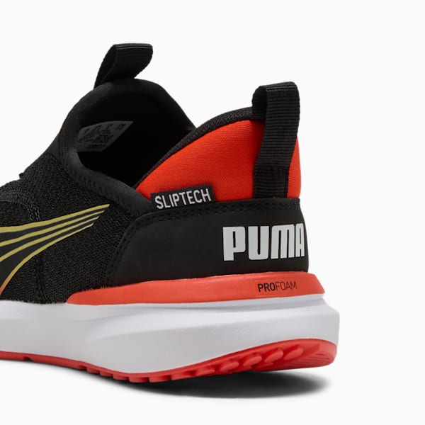 Chaussures de course à pied Kruz ProFoam SLIPTECH™ Enfant et adolescent, PUMA Black-Redmazing, extralarge