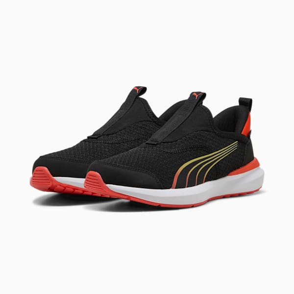 キッズ クルーズ プロフォーム イーズイン スニーカー 22-25cm, PUMA Black-Redmazing, extralarge-JPN