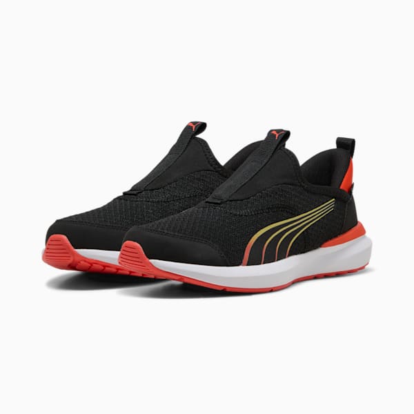 Tenis de running juvenil Kruz ProFoam Ease In, PUMA Black-Redmazing, extralarge