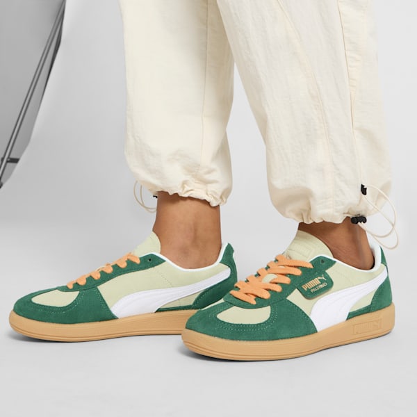Zapatillas Palermo para mujer, Pistachio Green-Vine-Gum, extralarge