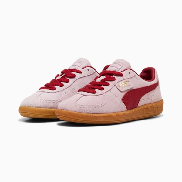 Zapatillas Palermo para mujer, Rose Mauve-Dark Crimson, extralarge