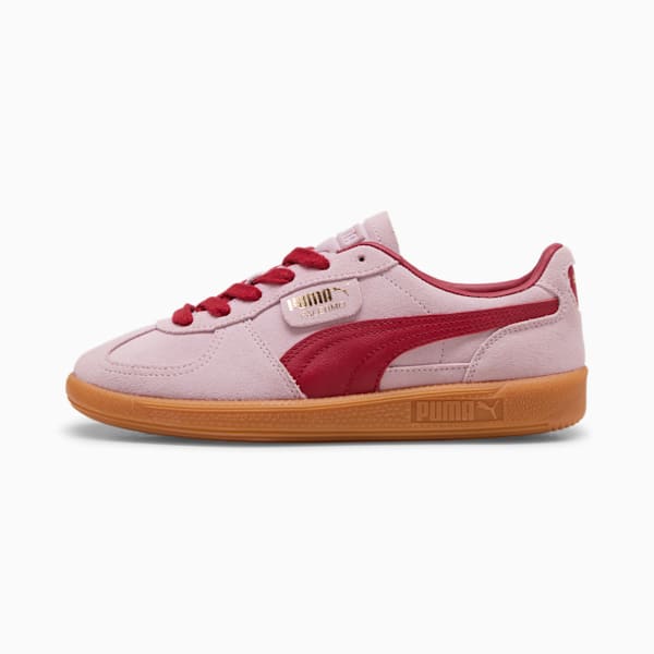Zapatillas Palermo para mujer, Rose Mauve-Dark Crimson, extralarge