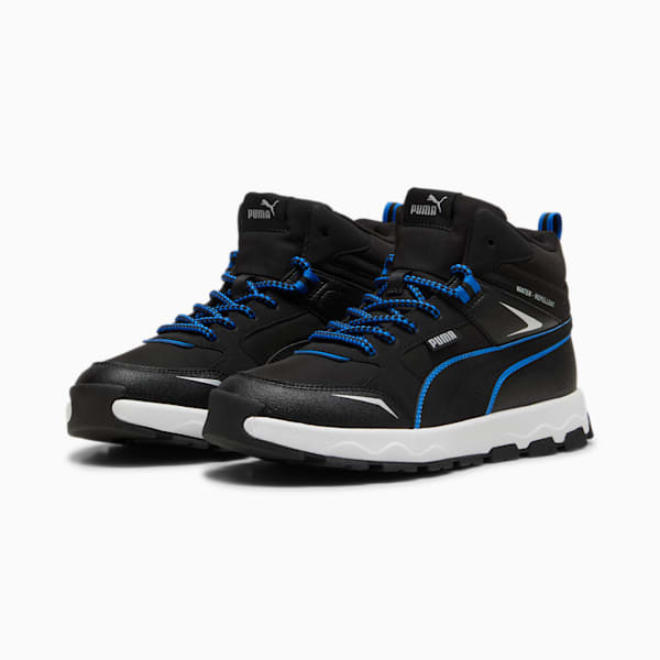Tenis juvenil Evolve Trail, PUMA Black-Hyperlink Blue, extralarge