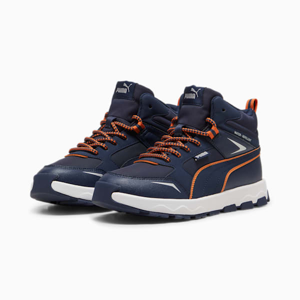 Evolve Trail Big Kids' Sneakers, Club Navy-Maple Syrup, extralarge