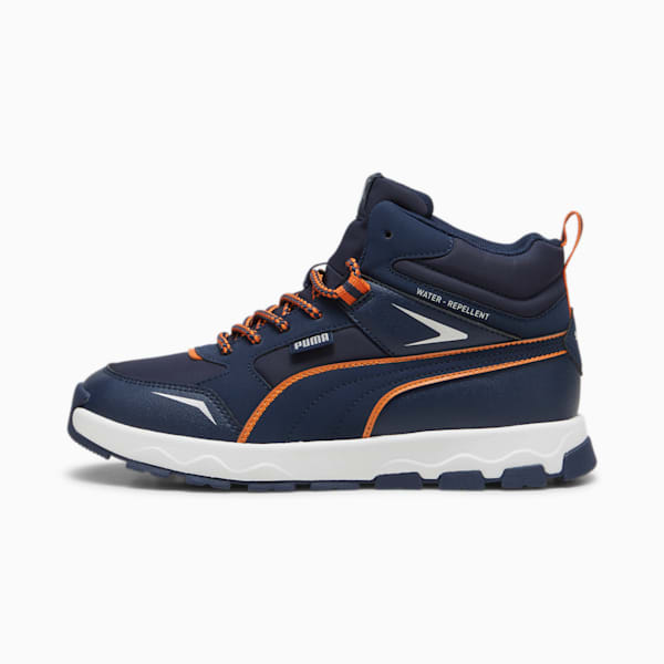 Evolve Trail Big Kids' Sneakers, Club Navy-Maple Syrup, extralarge