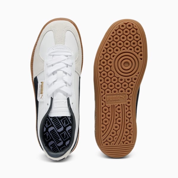 Tenis para mujer Palermo Leather, PUMA White-Vapor Gray-Gum, extralarge