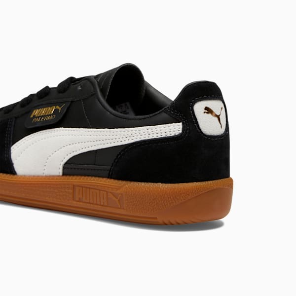 Palermo Leather Women's Sneakers, PUMA Black-Feather Gray-Gum, extralarge