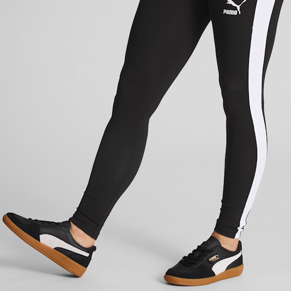 Tenis de cuero para mujer Palermo, PUMA Black-Feather Gray-Gum, extralarge