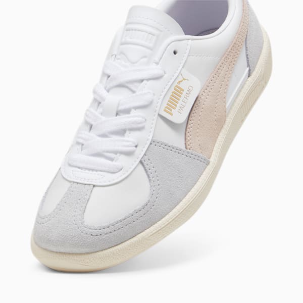 Palermo Women's Leather Sneakers, PUMA White-Rosebay-Sugared Almond, extralarge