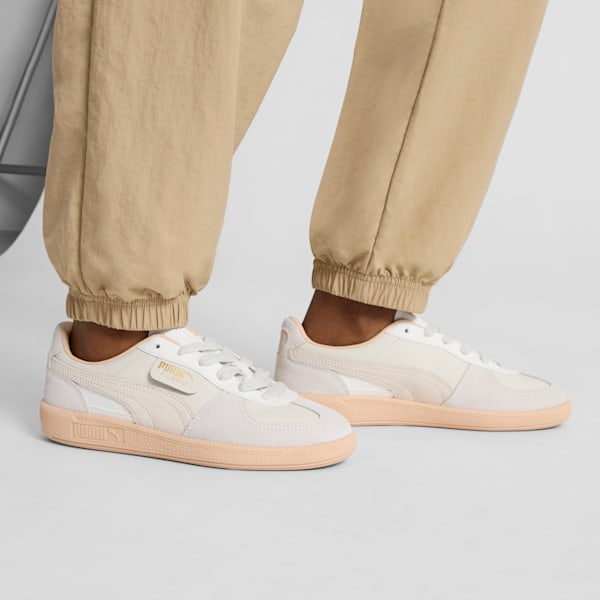 Tenis de cuero para mujer Palermo, Warm White-Alpine Snow-Cashew, extralarge