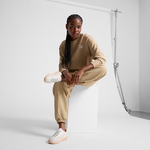 Tenis de cuero para mujer Palermo, Warm White-Alpine Snow-Cashew, extralarge