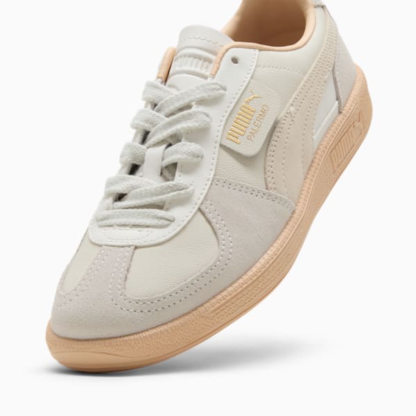 Tenis de cuero para mujer Palermo, Warm White-Alpine Snow-Cashew, extralarge